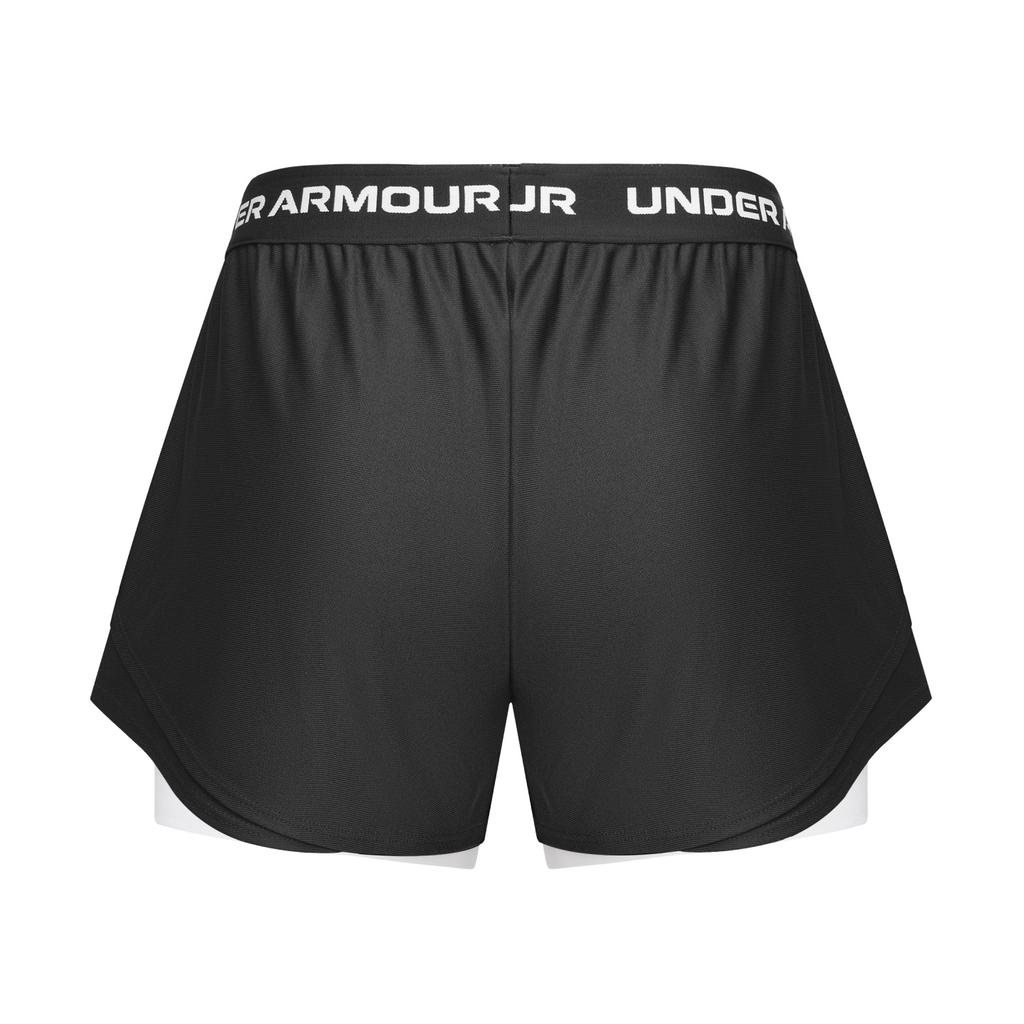 Under Armour Tech Play Up 2 In 1 Hyrox Training Running Fitness Soft Comfortable Loose Breathable Shorts Women shorts Black 6011111-001