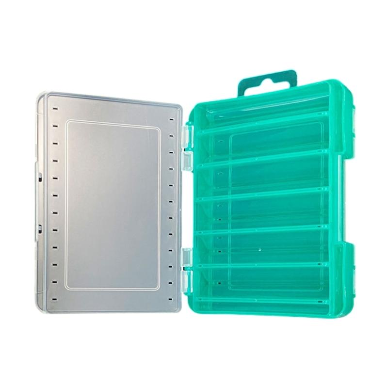 Fishing Lures Hooks Storage Container Double Side Fishing Accessory Case Fishing Tackle Storage Box Multi Compartment