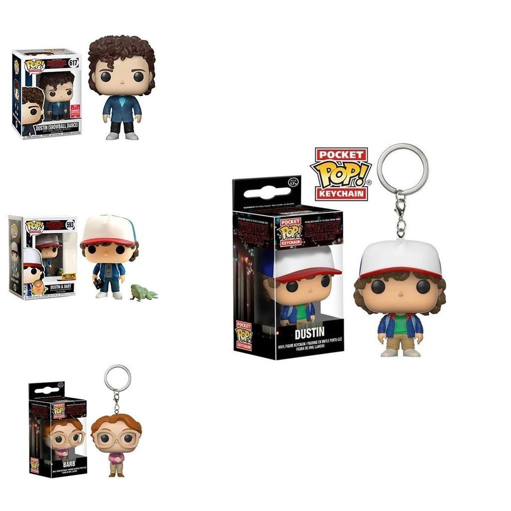 Funko Pop Stranger Thing Eleven Keychain Figure With Box Resin Decoration