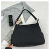Korean Style Nylon Shoulder Bags Tote Bag Large Capacity Casual Dumpling Bag Solid Color Fold Oxford Cloth Underarm Bag Girls