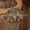 Retro Texas Flag Bull Head Zinc Alloy Belt Buckle for Men & Women