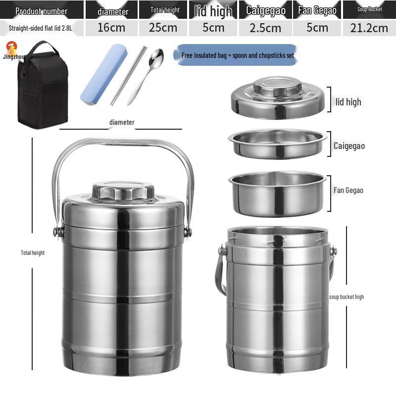 Jingzhou Stainless Steel Insulated Food Container