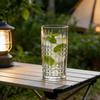 Transparent Glass Water Cups Heat-resistant Tea Cups Beer Mugs Creative Engraved Cups Whisky Mugs for Bars KTV Cocktail Glass