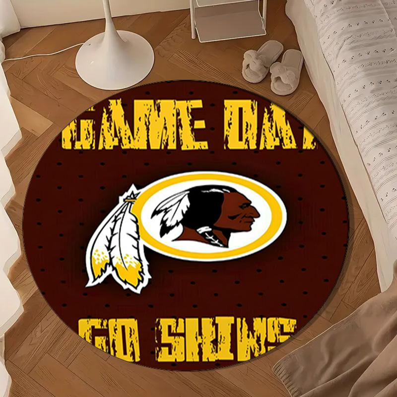 Washington Redskins Round mat, Anti-slip Circle Carpet Chair rug For livingroom,Bedroom, doormat home decor Gift Christmas Gifts