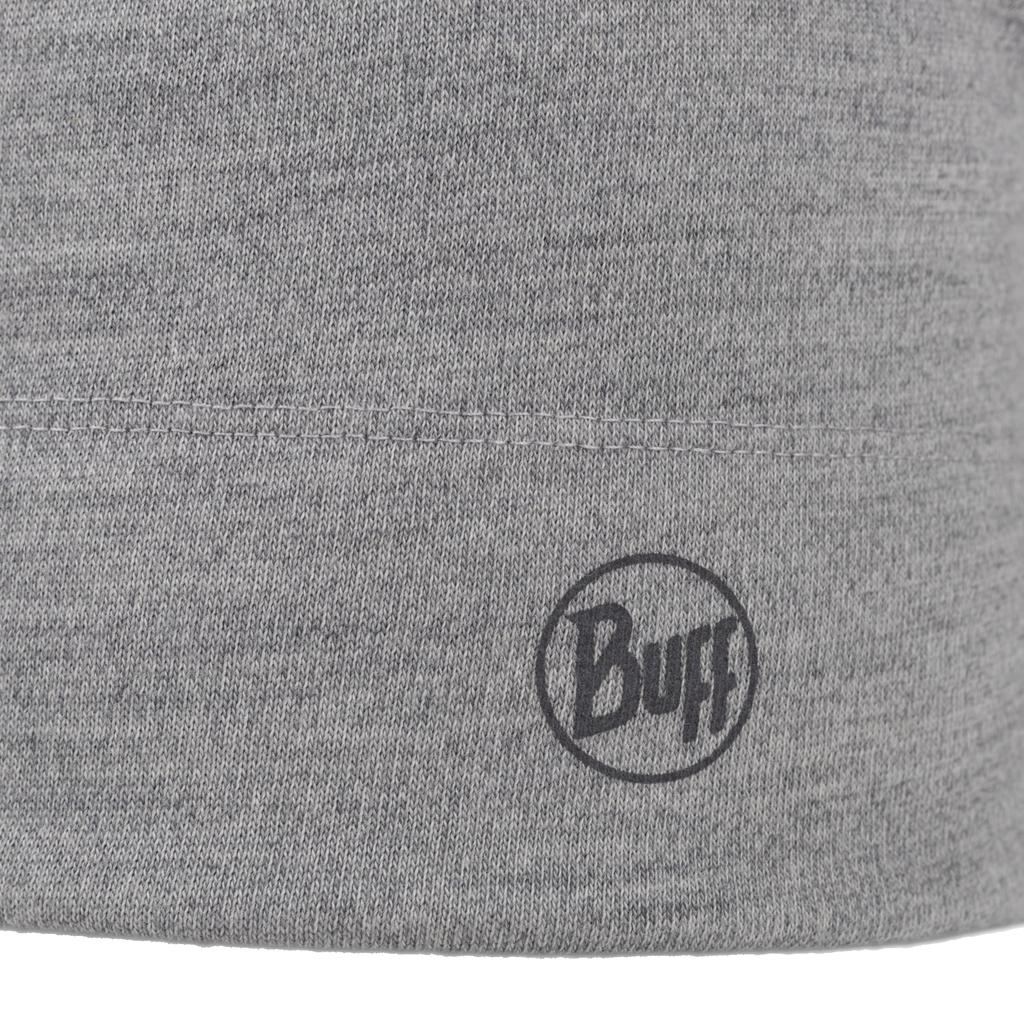 BUFF Merino Midweight Hat Beanie, Unisex Grey Cap