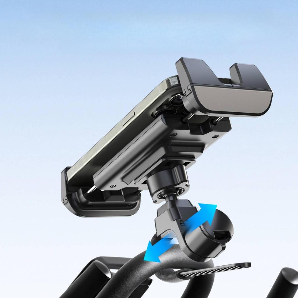 Handlebar Phone Mount with Padded Grips Adjustable and Secure Device