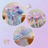 Bowknot Ribbon Hair Clips Mermaid Ponytail Headdress New Princess Headwear  Girls
