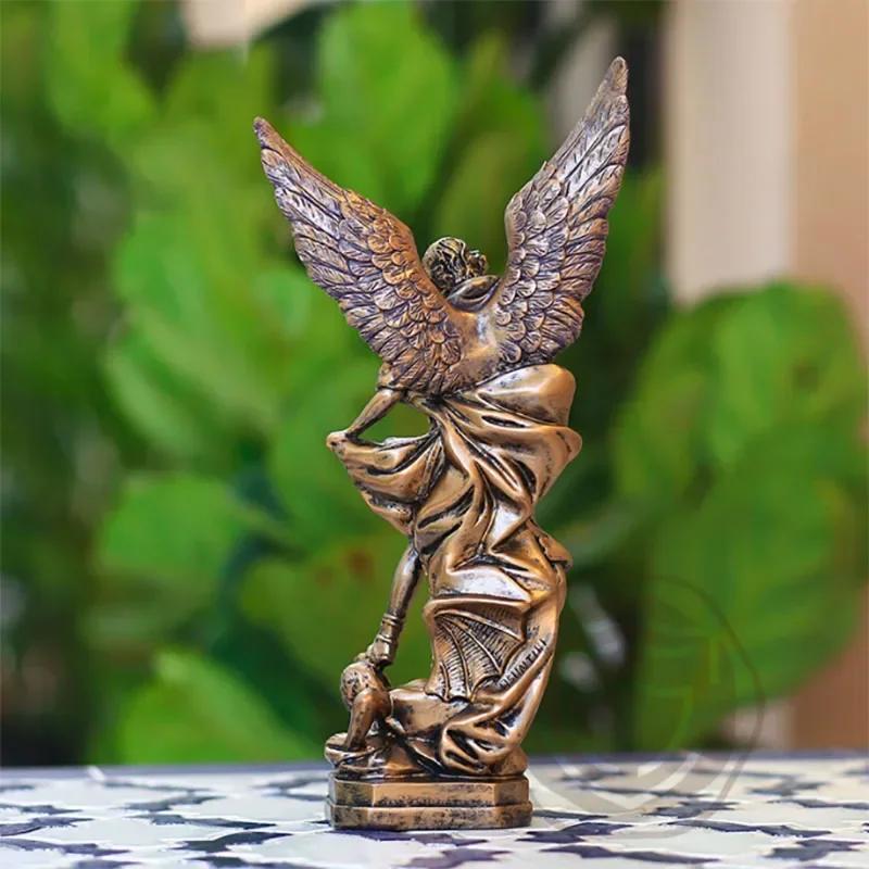 Antike Griechische Engel- und Fabelwesen-Statue Hausgarten Harzfigur Ornament Katholische Weihnachten Halloween Geschenke Dekorative