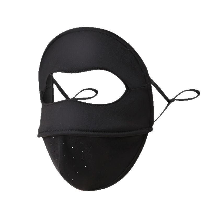 3D Fishbone Breathable Plus Velvet Full Face Mask - Windproof, Coldproof, UV Protection for Autumn/Winter Cycling