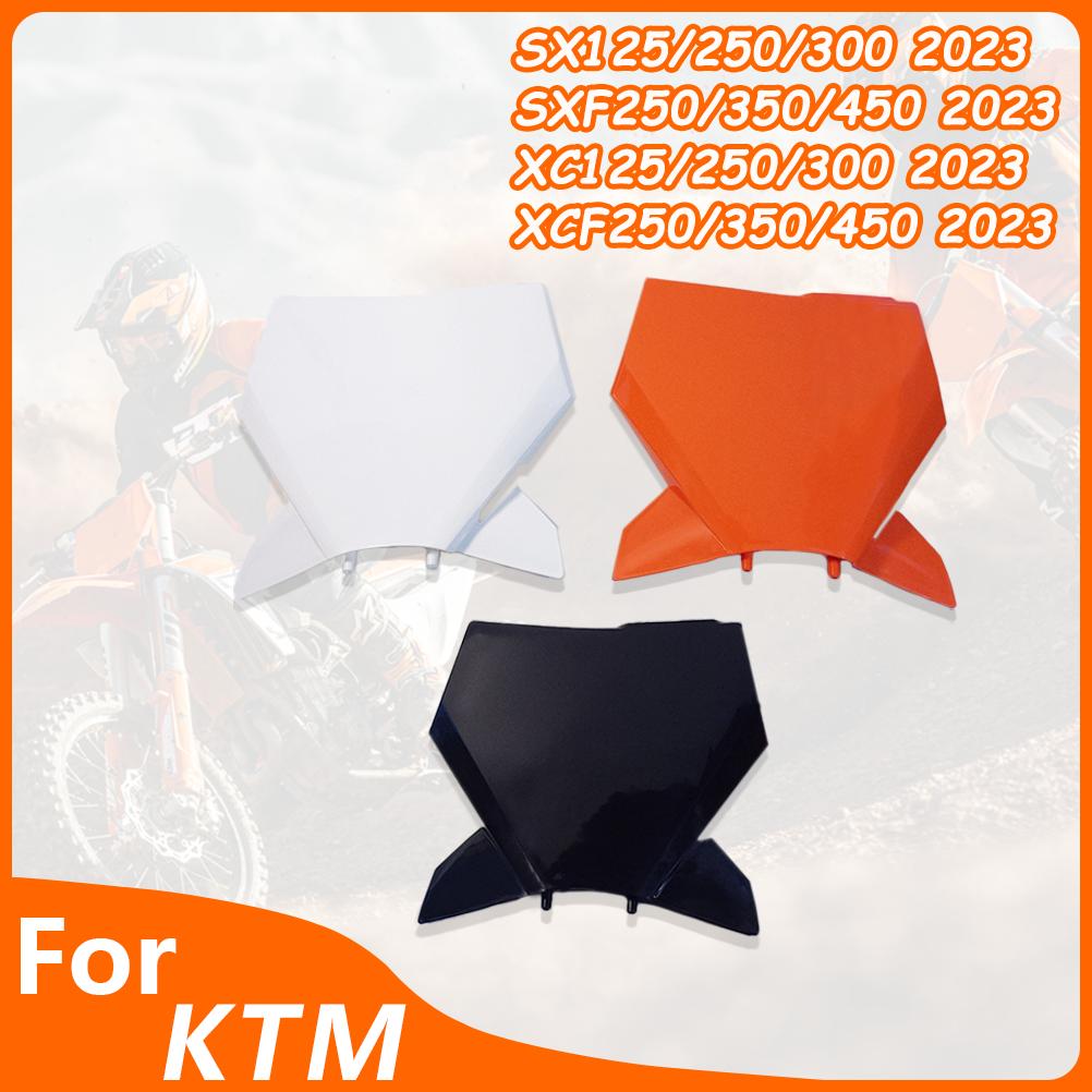 2023 Motocross Front Number Plate For KTM SX SXF XC XCF 125 250 300 350 450 Motorcycle Accessories Body Fairing Plastic Cover