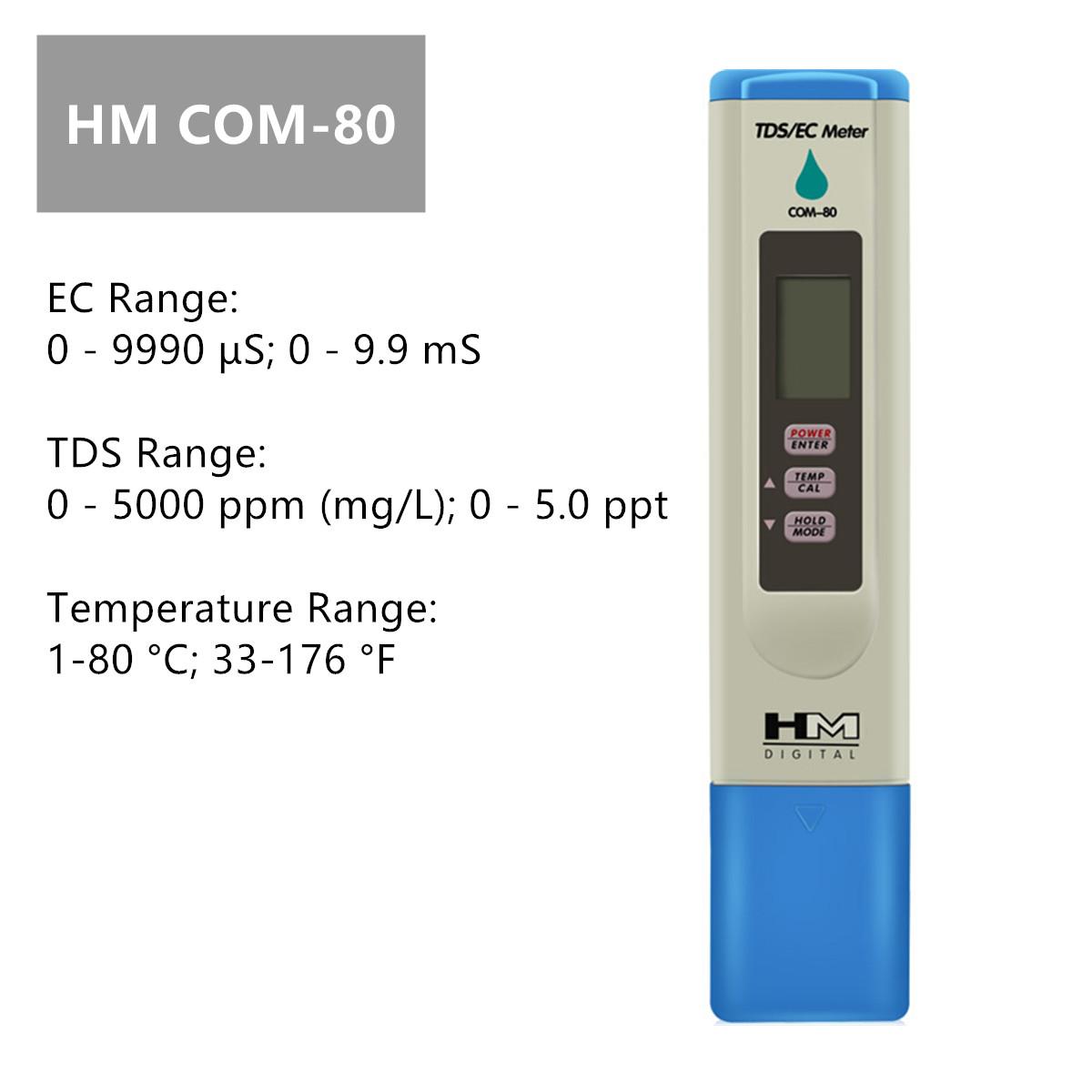 

Digital ORP pH TDS Meter Temperature Tester Waterproof With Automatic Calibration Portable Tester HM COM-80/100/200/300/360