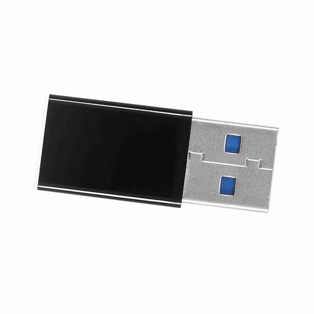 2Pcs USB 3.0 A Male to USB C 3.1 Type C Female OTG Data Charging Adapter Converter Black