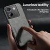 KEYSION Luxury Retro PU Leather Case for Xiaomi POCO M7 Pro 5G Soft Silicone+PC Shockproof Phone Back Cover for POCO M7 Pro 5G