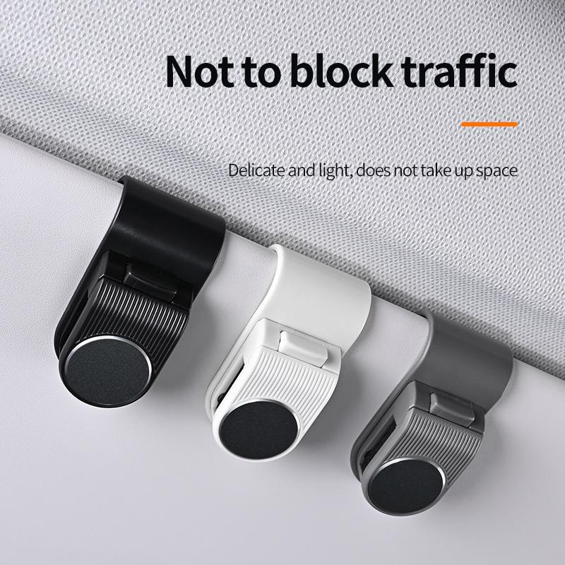 Car Glasses Clip Multi functional Car Sunshade Glasses Frame Car Hanging Sunglasses Elastic Buckle Storage Artifact Clip
