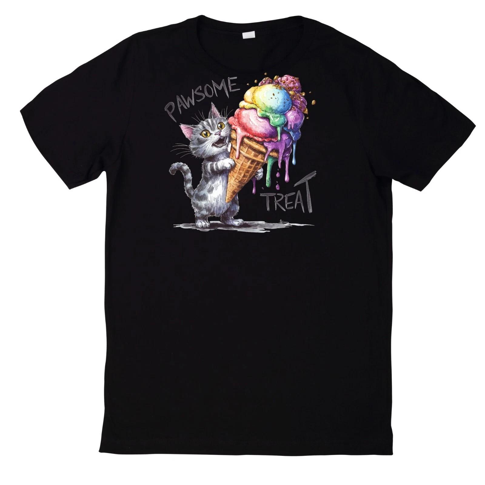 T-Shirt Lustiges Katzen Motiv Baumwolle XXXXL
