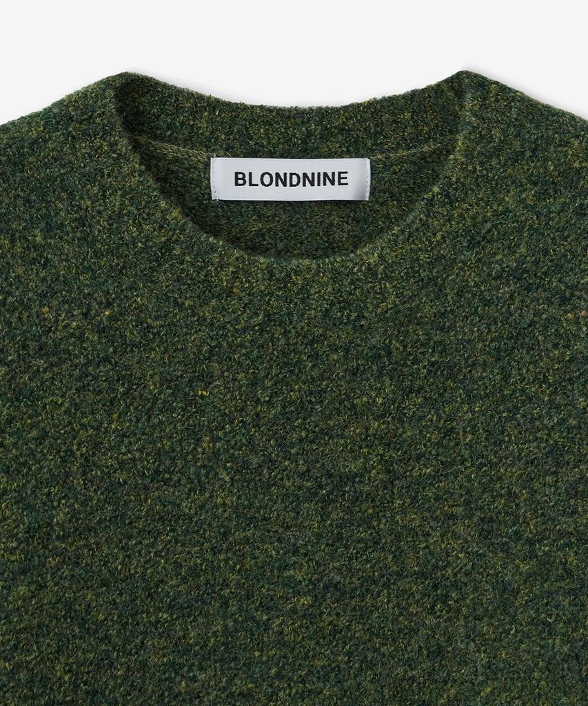 BLOND9 Soft Wool Boucle Round Knit_Green