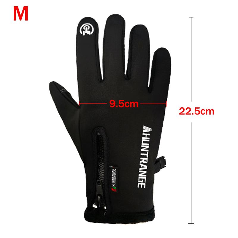 

Мотоциклетные велосипедные перчатки с сенсорным экраном и полным пальцем, дорожные велосипедные перчатки для мужчин и женщин, износостойкое спортивное оборудование для спортзала M чёрный