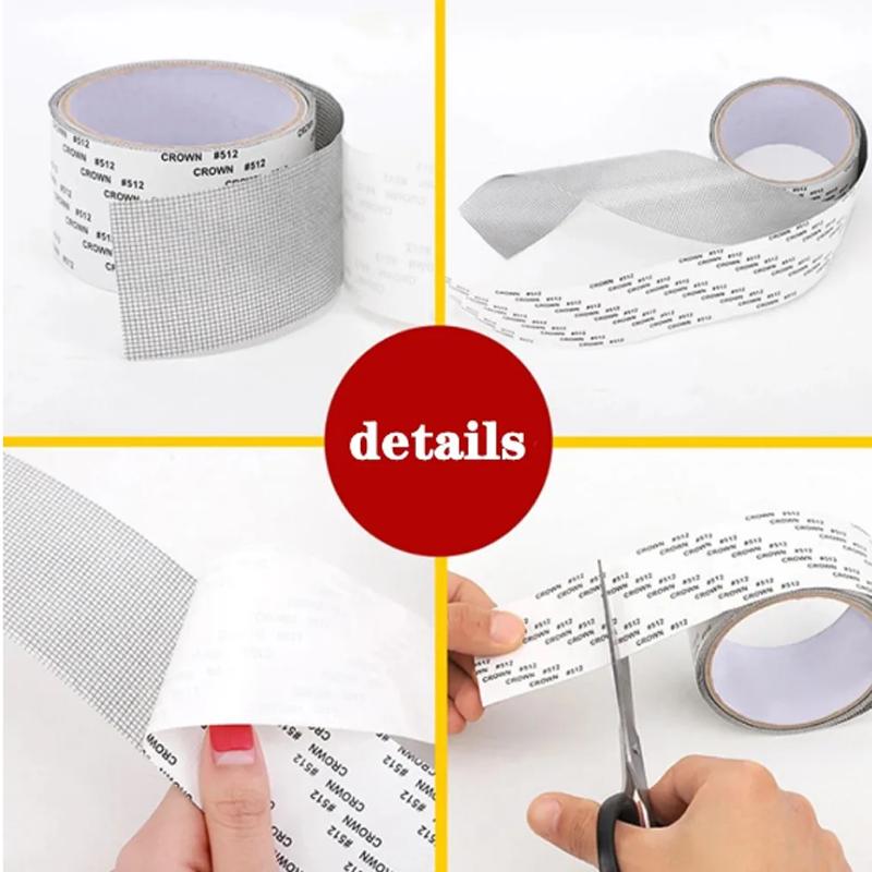 1PCS Easy-to-Apply Waterproof Window Screen Repair Tape – Keep Mosquitoes Out with Our Anti-Insect, Self-Adhesive Mesh Patch
