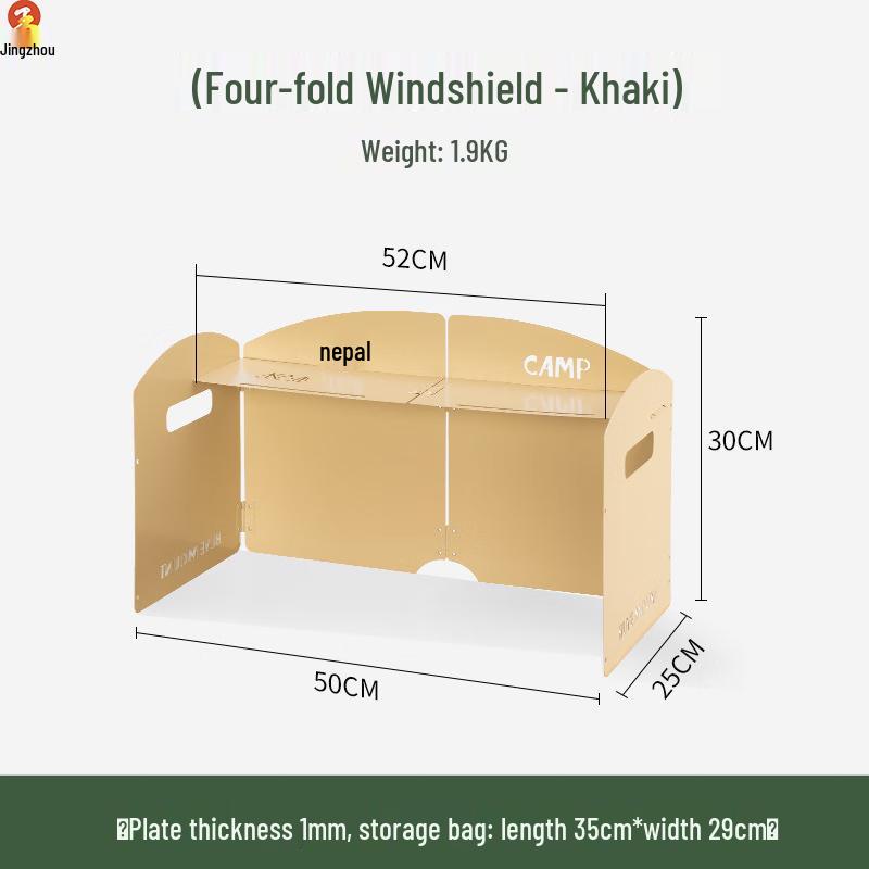 

Outdoor Camping Cassette Stove Windshield