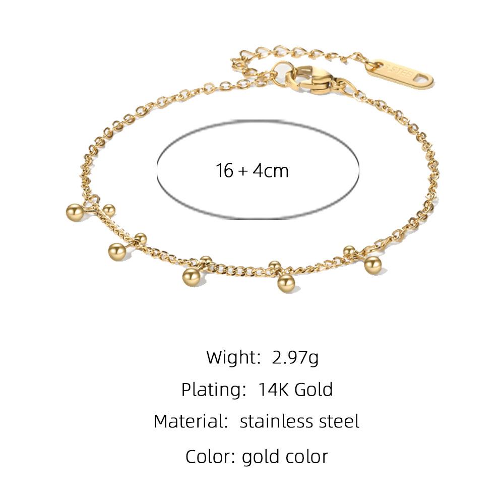 18K Gold Plated Layered Bracelet Set for Women Stainless Steel Turquoise Natural Stone Disc Charm Boho Gift  Custom