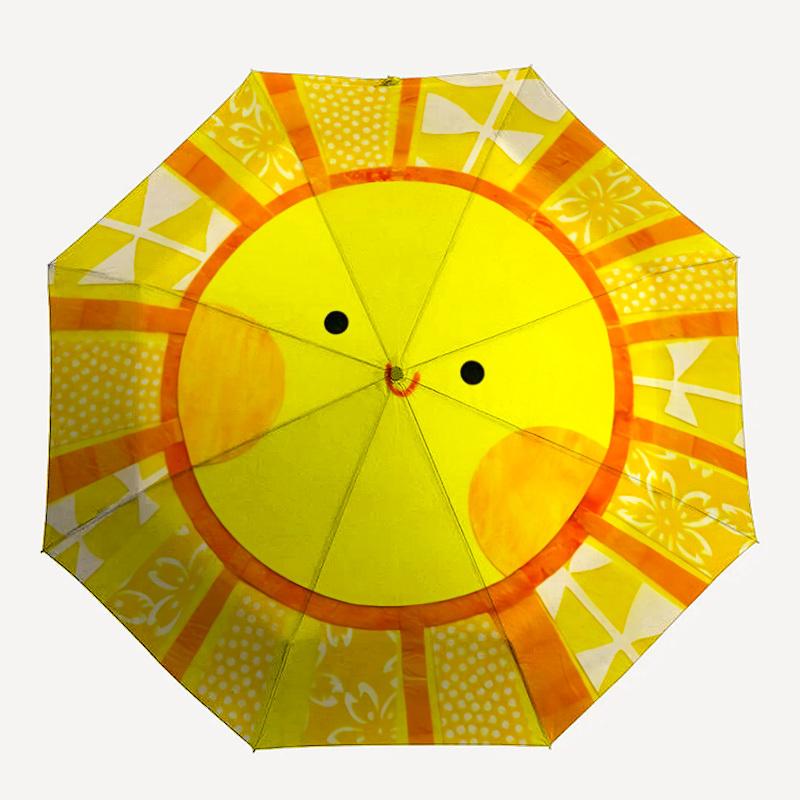

1pc Sunflower Pattern Automatic Folding Umbrella - Portable Collapsible 8-Rib Umbrella for All Seasons yy251119216
