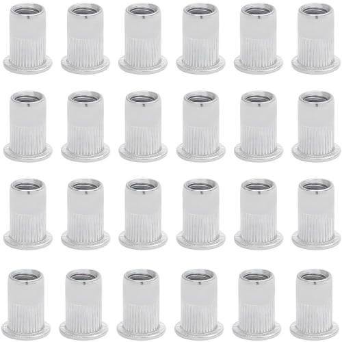 KOYMING Blind Nuts, M6, Pop Nuts, Pack of 20, Aluminum, Flat Head with Knurling