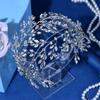 Handmade Bridal Headband Rhinestone Wedding Hair Accessories Rhinsestone Headband  for Bride