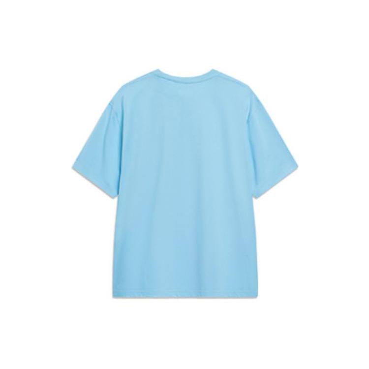 Li Ning Sports Trendy Collection T Shirt Men's Ice Refreshing Blue AHST183-3