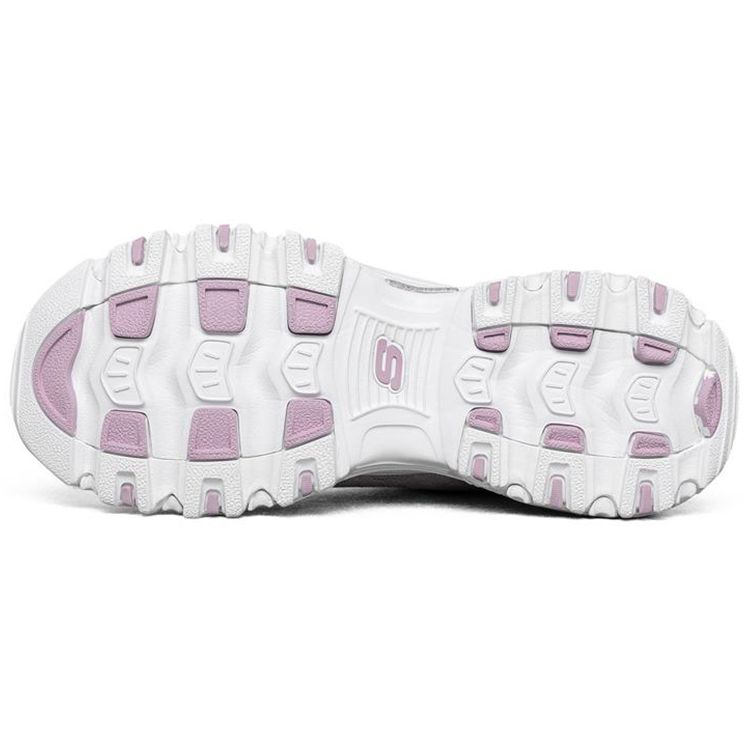 Skechers DLites 1.0 Mesh Comfortable Shock Absorbing Breathable Low Top Dad Shoes Women Sneaker Lavender 896002-LAV