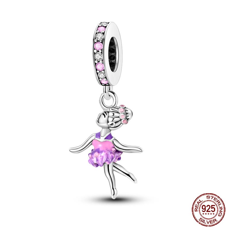 100% Copper Love And Peace Pendants Lovers Balloon Owl Charms Beads Fit Qikaola Original Bracelets Fine Diy Jewelry