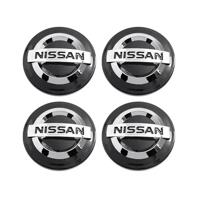 4pcs 54mm 60mm Wheel Center Cap Hub Cover Badge Emblem For Nissan X J10 Trail Tiida Teana Juke X-trail Almera Rogue Sport VersaW