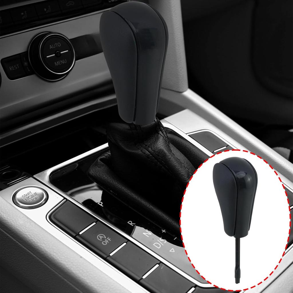 1 Pcs Gear Shift Knob Plastic Long Version Automatic Gear Shift Knob Suitable for BMW E36 E46 E39 E60 E61 E38 Z3 X5 E53, Black