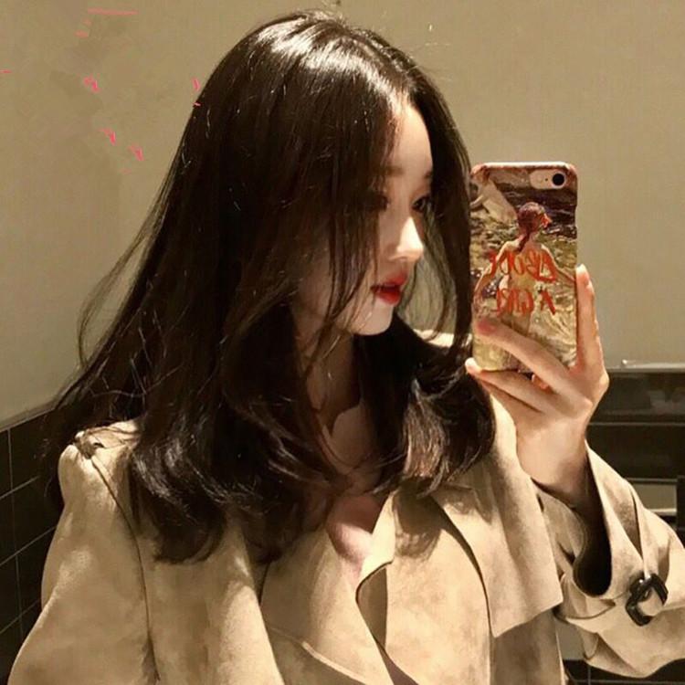 

Женский модный парик средней длины с центральным пробором для повседневного использования, натуральные синтетические прямые парики светло-коричневого