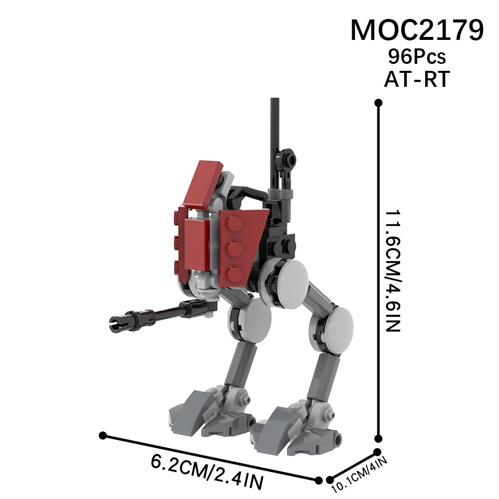 MOOXI Space Wars Walking Machine Model MOC Bricks DIY Diorama Adult Children Toys Building Block Set Montessori Gifts Decoration