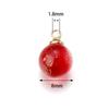 30Pcs Gradient Color Lampwork Beads Charms 8mm Round Glass Beads Pendant for DIY Necklace Earrings Jewelry Making Accessories