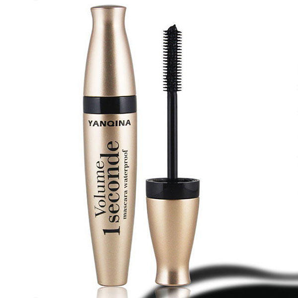 Buy YANQINA Black Eye Mascara Long Eyelash Silicone Brush Curving