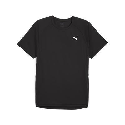 Run Velocity Solid Fashion Versatile Soft Skin-Friendly Short Sleeve T-Shirt Men Tops Black 526600-01