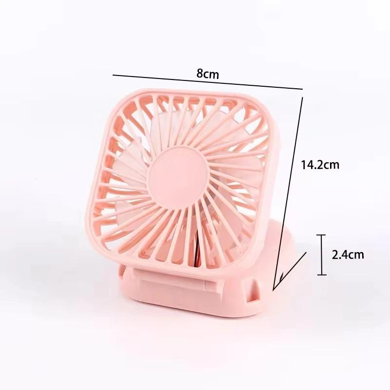 

1 шт. Подвесной шейный вентилятор с зеркалом для туалетного столика, уличный ручной многофункциональный вентилятор, настольный складной USB-перезаряжаемый бесшумный мини-вентилятор розовый