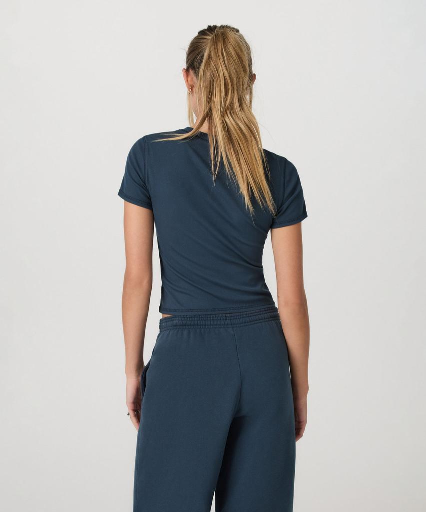 VUORI [Female] Pose Fitted Tee_Blue_Vr26121031