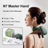 Heated Neck Shoulder Massager With Kneading Therapy Design For Muscle Pain Relief Portable For Home Office Travel Use