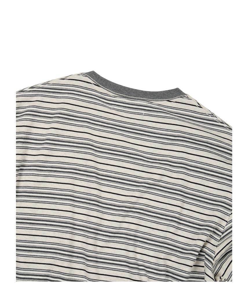 ETCE (Base) Stripe Pocket Long Sleeve (Oatmeal)