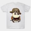 Asian Size Cotton Unisex Tshirt Print T-shirt Panda Pirate T-shirt No-Cut Print Regular Fit