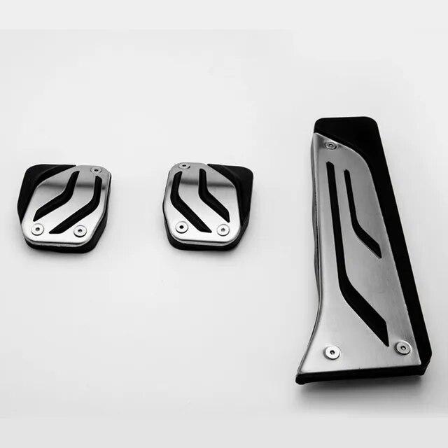 2PCS Stainless Steel + Rubber Accelerator Pedal for BMW M Series M2 (F87) M3 (F80) M4 (F82/F83) M5 (F10) M6 (F12/F13)