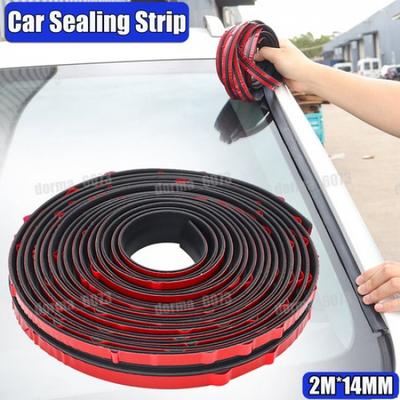 2m Car Windscreen Roof Rubber Seal Strips Noise Ulation Sticker Waterproof