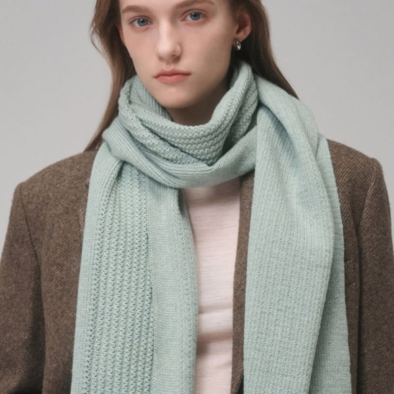 Saint Luxure Soft Leaf Muffler Mint