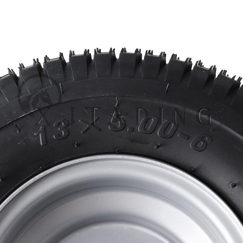 Mit 6 Zoll Lager Radnabe 13x5.00-6 Räder Reifen für Roller Golfwagen Karren Rasenmäher Kleines Landwirtschaftliches Fahrzeug Anhänger