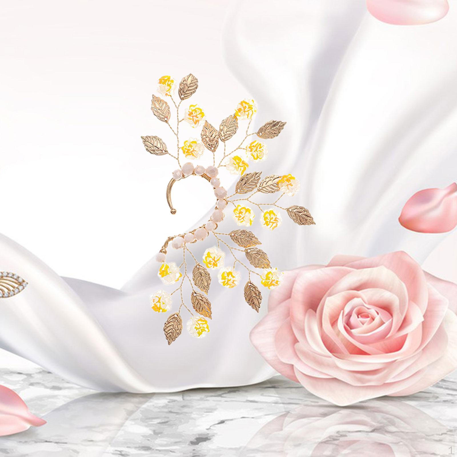 

Серьги-каффы из хряща с цветочным зеленым зажимом на обертке для выпускного вечера Style E