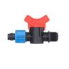 Agricultural Water-Saving Straight Valve: Lock Nut Male Thread, 16/20AK Drip Connector for Greenhouse and PE Pipes.
