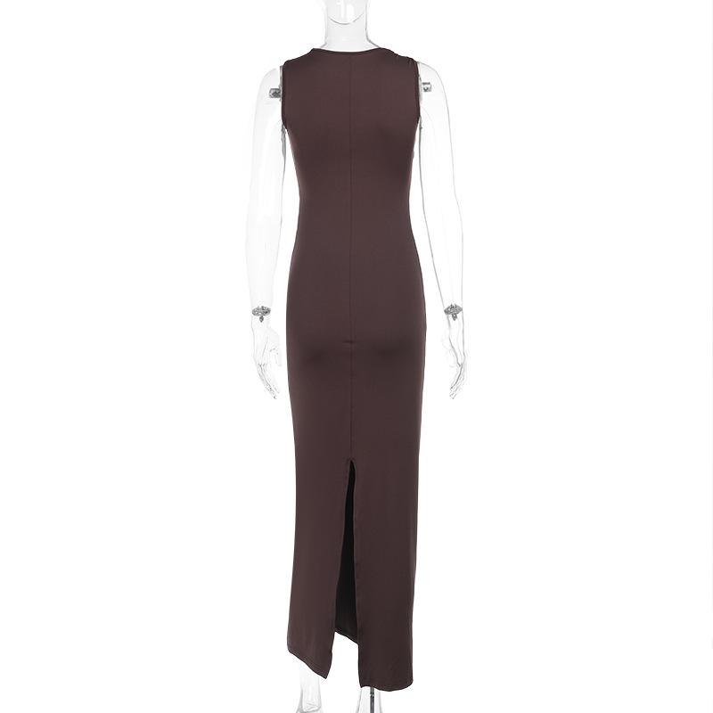 Spring Women's Fashion Dress Socialite Ethos Elegant Slim Pleated Vest Dress