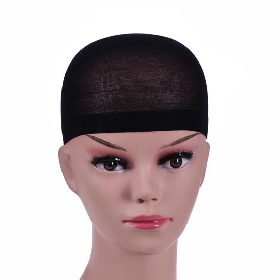 2Pcs Elastic Lace Bandage Hairnet Breathable Mesh Wig Hat Soft Nylon Stretch Cap